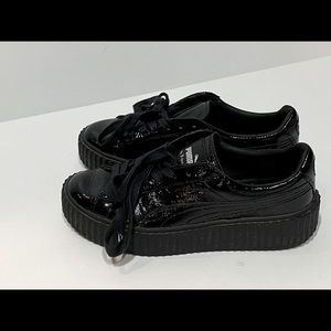 Puma Fenty Black Leather Sneakers